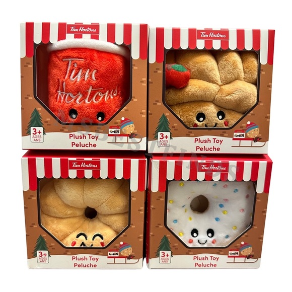 Tim Hortons Baked Goods Plush Toy 2024 Limited Edition Sprinkler Donut Holiday - Picture 2 of 2
